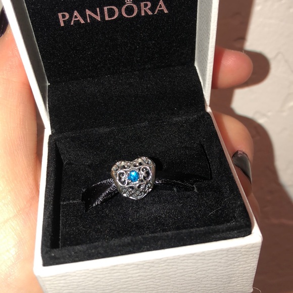 NEW Pandora Heart Charm Blue Crystal - Picture 5 of 5